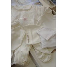 Pierre Cardin 10'lu Nakışlı, % 100 Organik Pamuklu Kız Bebek Hastane Çıkış Seti, Yenidoğan Bebek Hediyelik Takım