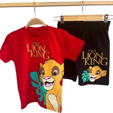 Erkek Çocuk Lion Desenli Şortlu Takım