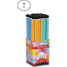 Fatih Kurşun Kalem Üçgen Mercanlı Pastel Renkli Fa12070Kl00 (72 Li Paket)
