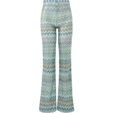 Zigzag Desenli Rahat Pantolon