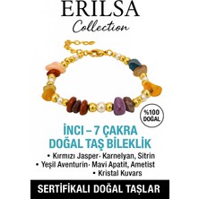 Sertifikalı Inci - 7 Çakra Doğal Taş Bileklik – Enerji Dengesi ve Şifa