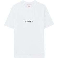 Şık Be Honest Slogan Tişört