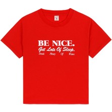 Kızlar Için Be Nice Tişört
