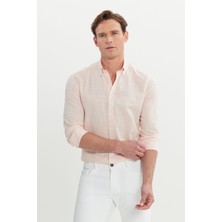 Altınyıldız Classics %100 Pamuk Slim Fit Düğmeli Yaka Gömlek