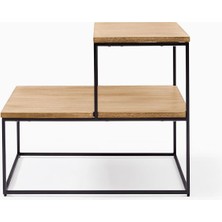 Abronya Metal Sehpa Ahşaplı Sehpa Iki Katlı Sehpa Çok Amaçlı Sehpa Yan Sehpa Modelleri