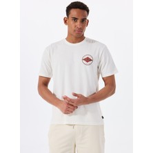 Billabong Rotor Dıamond Regular Tee 24A351540 Krem Bisiklet Yaka Regular Fit Düz Erkek T-Shirt