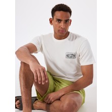 Billabong Scenıc Arch Adıv Ss 24A501539 Krem Bisiklet Yaka Regular Fit Düz Erkek T-Shirt