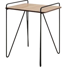 Abronya Metal Sehpa Ahşaplı Sehpa Modeli Yan Sehpa Modeli