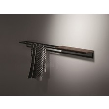 Abronya Metal Ahşaplı Banyo Askısı Havluluk Banyo Askısı