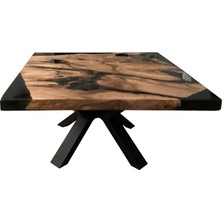 Abronya Epoksi Orta Sehpa Epoksi Ahşap Sehpa