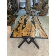 Abronya Epoksi Reçine Masa Epoxy Masa Epoksi Ahşap Masa 90X160 cm