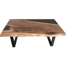 Abronya Ahşap Epoksi Sehpa Epoksi Orta Sehpa Epoxy Sehpa