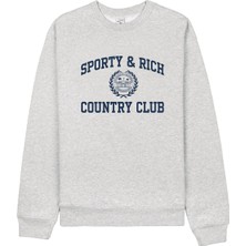 Takım Crest Yuvarlak Yaka Sweatshirt