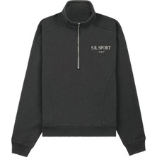 Kadınlar Için Şık ve Fonksiyonel Yarım Fermuarlı Sweatshirt