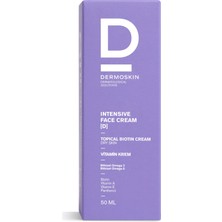 Dermoskin Intensive Face Topicalbiotin Cream(D) | Kuru Ciltler İçin Nemlendirici Yoğun Bakım Kremi | 50 ml