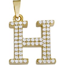 T51 Tuğrul Altın Altın H Harfi Kolye Ucu T074442
