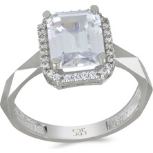 T51 Tuğrul Altın Altın Baget Taşlı Yüzük T074284