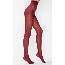 Kadın Bordo Micro 40 Opak 3'lü Külotlu Çorap