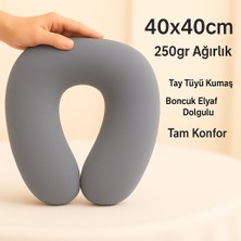 Seyahat Boyun Yastığı Ortopedik - Açık Gri