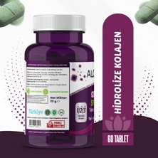 Algolina Collagen + Spirulina Tablet Takviye Edici Gıda - 1260 mg 60 Tablet - (Kolajen Tip 1 2 3)