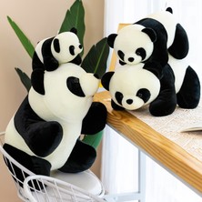 Yan123 35 cm Sevimli Dev Panda Erkek Peluş Oyuncak Bebek Yastık Hediye (Yurt Dışından)