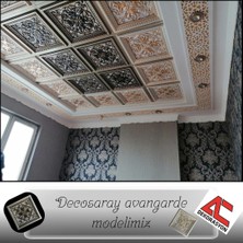 Dekoratif Asma Tavan Paneli Avangarde Modeli 60 x 60 cm