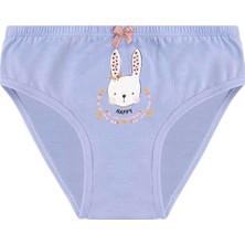 Özkan 41603 5'li Paket Kız Çocuk Karışık Renkli Desenli Pamuklu Yumuşak Slip Külot
