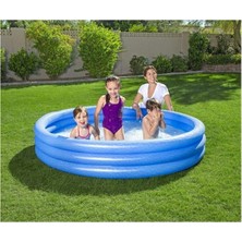 3 Boğum Mavi Renkli Şişme Havuz 122x25cm 15655