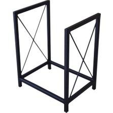 Abronya Minimalist Odunluk Metal Odun Standı 1 Adet