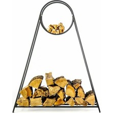 Abronya Odunluk Şömine Yanı Metal Odunluk 1 Adet