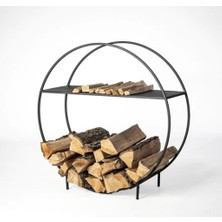 Abronya Metal Odunluk Şömine Aksesuarları Odun Taşıyıcı Dolap 1 Adet