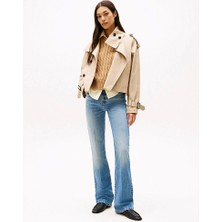 Tommy Hilfiger Kadın Açık Mavi Bootcut Denim Pantolon