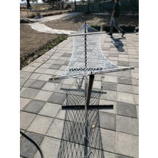 Abronya Hamak Demiri Siyah Renk Çift Kişilik Metal Hamak Ayağı Portatif