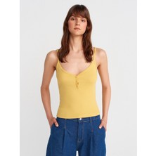 21008 Düğmeli Askılı Top-Hardal