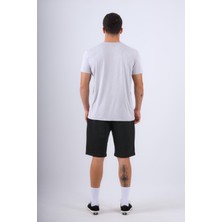 Behind Look Bisiklet Yaka Modal Flamlı Düz T-Shirt Gri