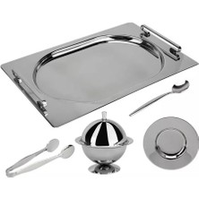 Jumbo New 9000 28 Parça Oval Çay Seti Çelik