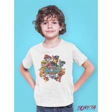 Bumeta Paw Petrol Chase Rocky Rubble Skye Zuma Karakter Characters Çocuk Tişört T-Shirt