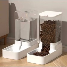 Kedi ve Köpek Mama Su Kapı 2 Adet Evcil Hayvanlar Için Su Pınarı Otomatik Besleyici Mama Kasesi