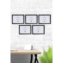 5 Adet 21 x 30 A4 Ebat Çerçeve (21 x 30  cm  A4) Siyah