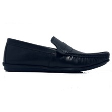 Golden Shoes Siyah  Deri Günlük Erkek Loafer Ayakkabı
