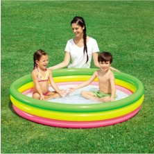 51103 Renkli 3 Bölmeli Havuz Taban Şışme102 Cm