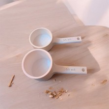 Hacimsel Ölçü Kabı Ölçüm Kaşığı Özel Tasarım (25 ml ve 50 ml 2’li Set)
