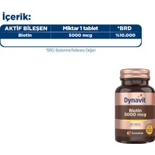 Dynavit Biotin 5000 Mcg 100 Tablet