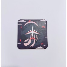 Uçaklı Bardak Altlıkları