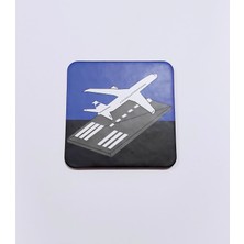 Uçak Baskılı Bardak Altlığı