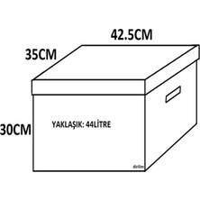 Dirilim Plastik Arşiv Kutusu ve Dosyası Taşıma Kutusu 42X35X30CM Plastik Oluklu Levha