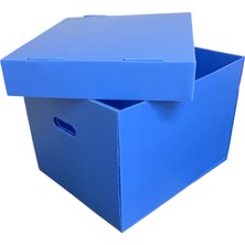 Dirilim Plastik Arşiv Kutusu ve Dosyası Taşıma Kutusu 42X35X30CM Plastik Oluklu Levha