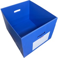 Dirilim Plastik Arşiv Kutusu ve Dosyası Taşıma Kutusu 42X35X30CM Plastik Oluklu Levha