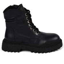 Bestello Bağcıklı Termo Taban Düz Bot 101-22516-02 Kadın Bot