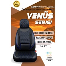 Fiat Stilo  (2000-2010) Uyumlu Tam Set Oto Koltuk Kılıfı Venüs Serisi .5